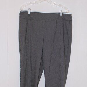 Tribal by Free People Black White Small Check Pull On stretch slacks